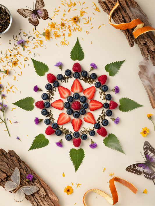 On Angels Wings 3-Pack – Pu Erh & Superfruit Herbal Tea (150g)