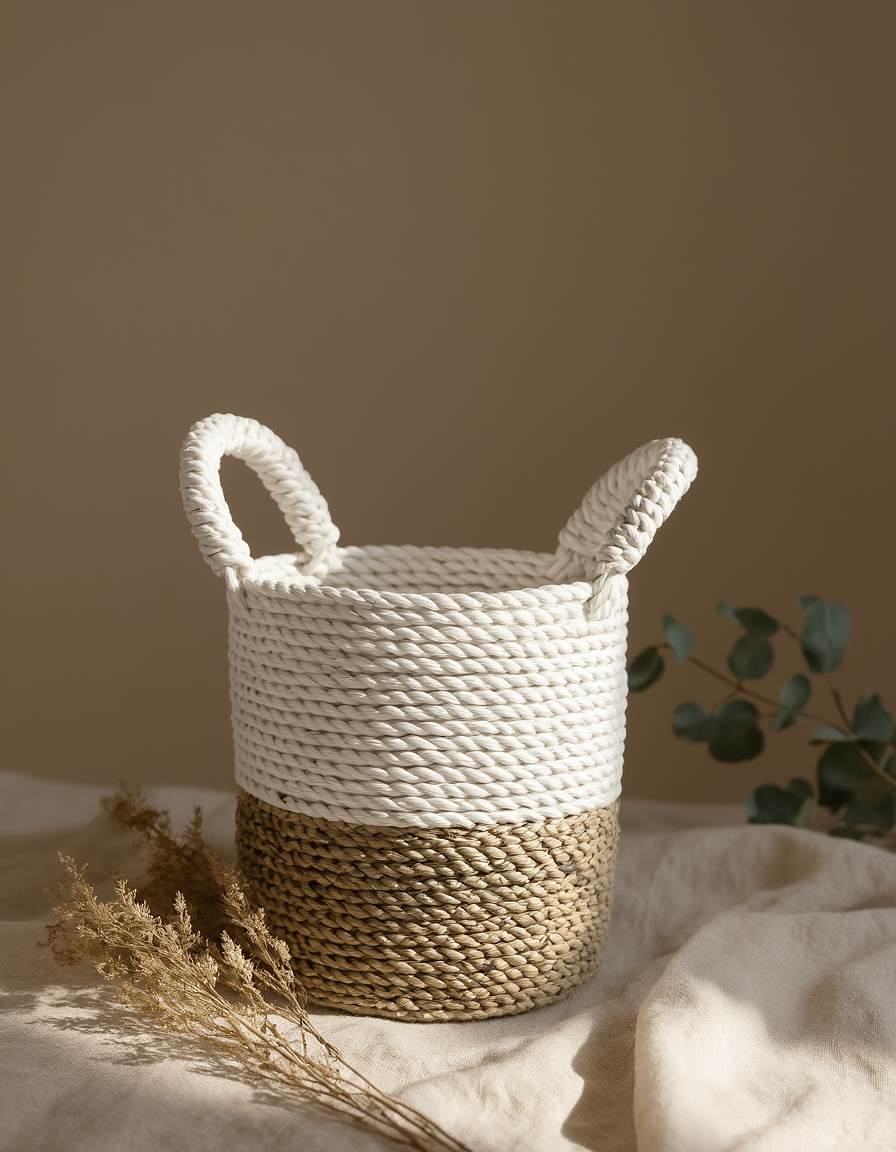 Seagrass Basket Set - Natural White