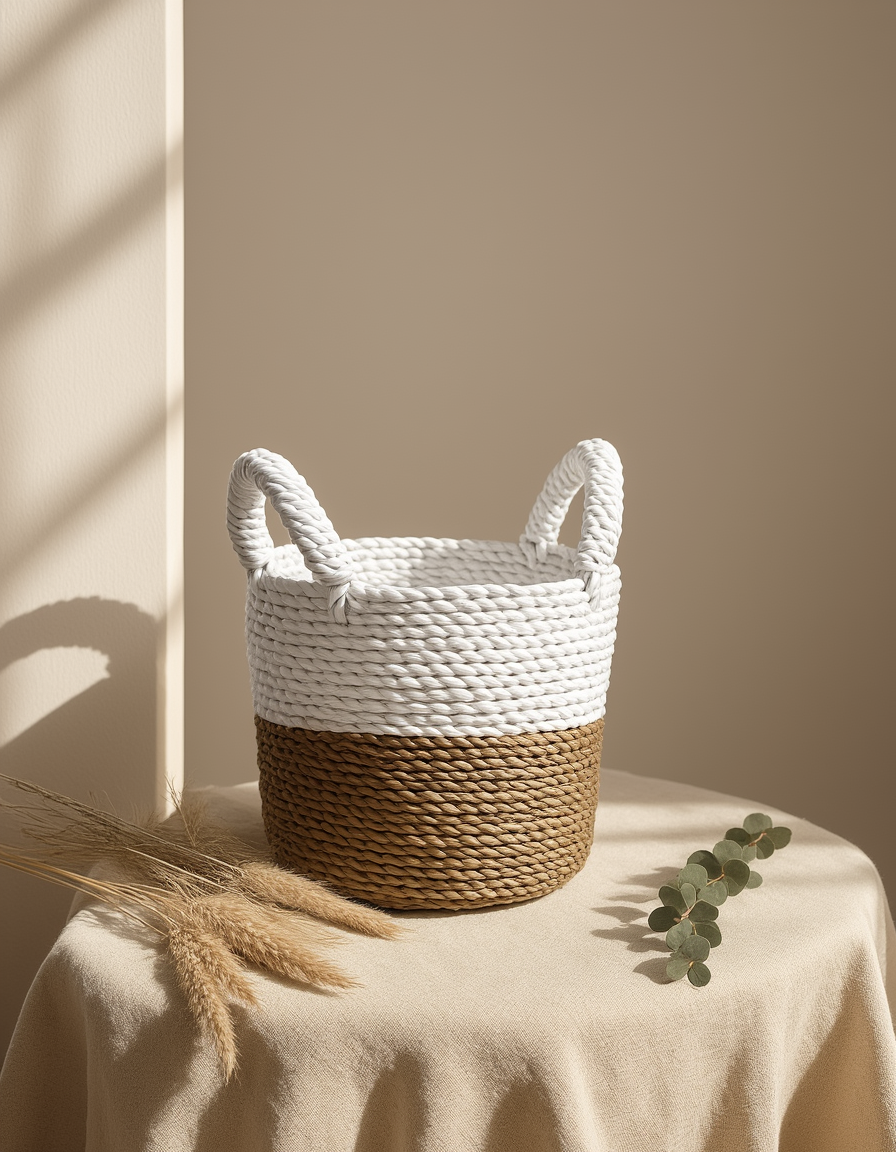 Seagrass Basket Set - Natural White