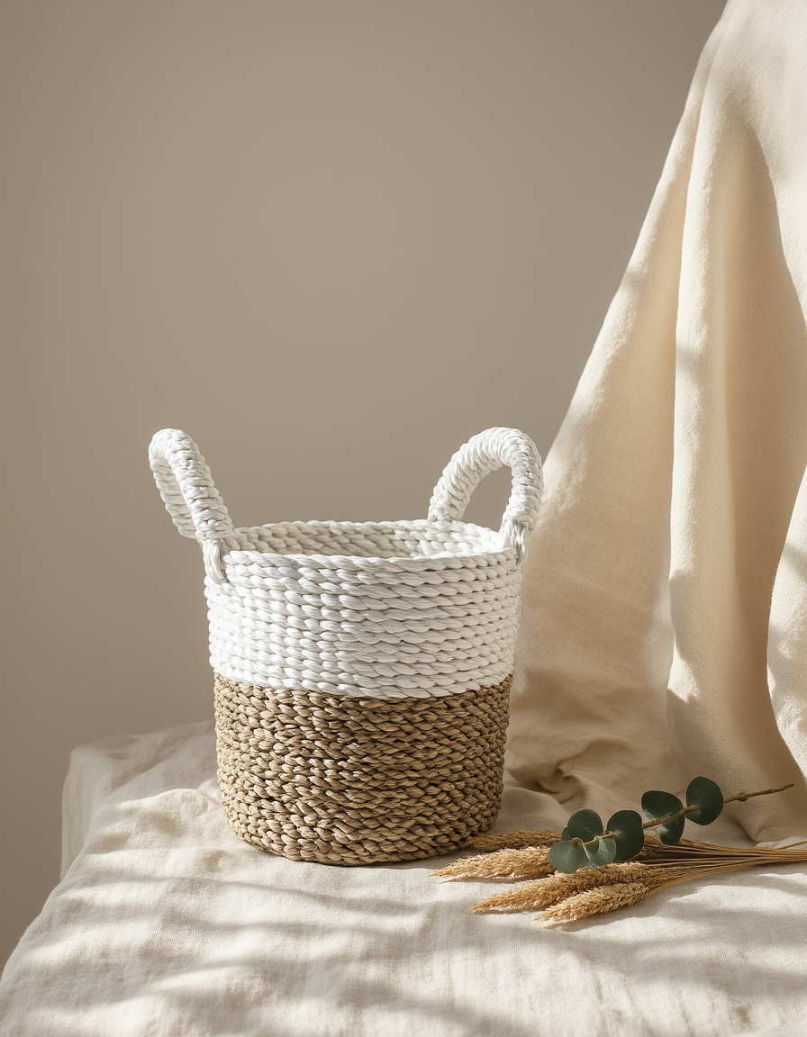 Seagrass Basket Set - Natural White