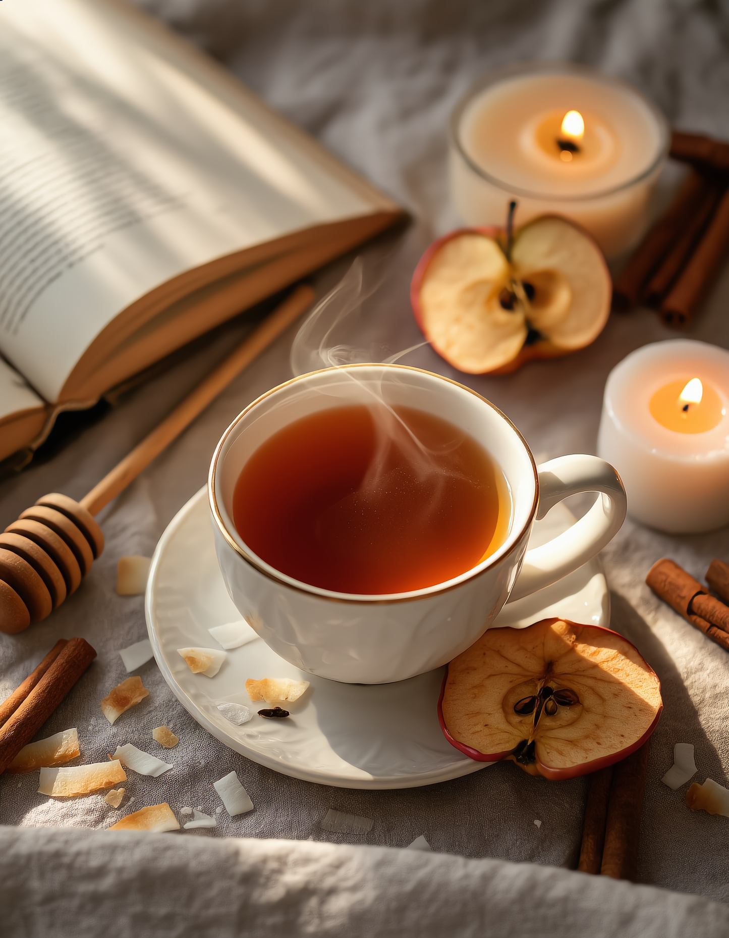 Four Kingdoms – Rooibos Apple Cinnamon Yogurt Herbal Tea 50g