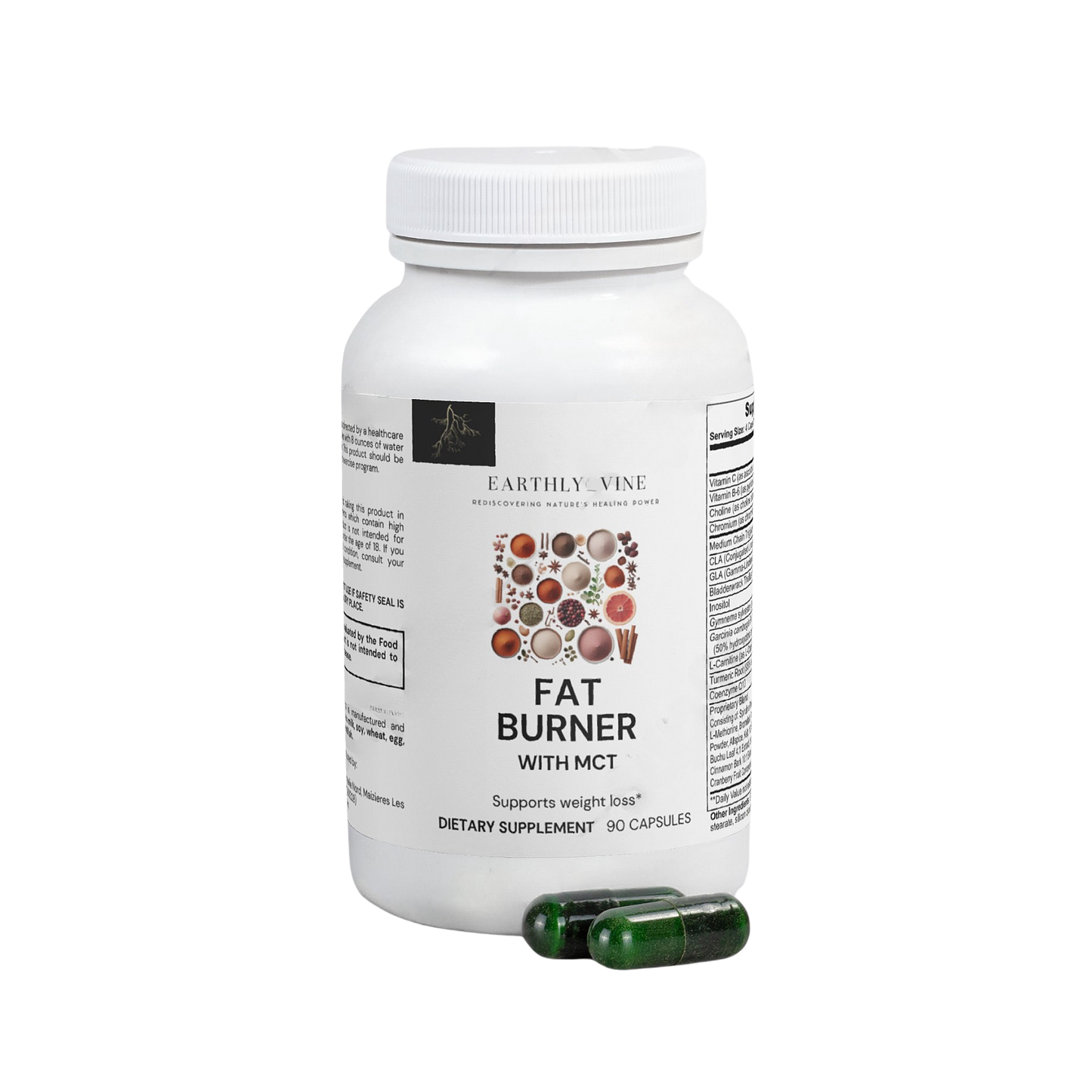 Fat Burner Supplements and bottle