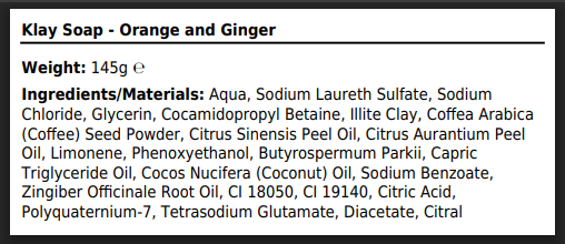 Orange & Ginger – Energising Clay Soap Bar for Brightening & Detox
