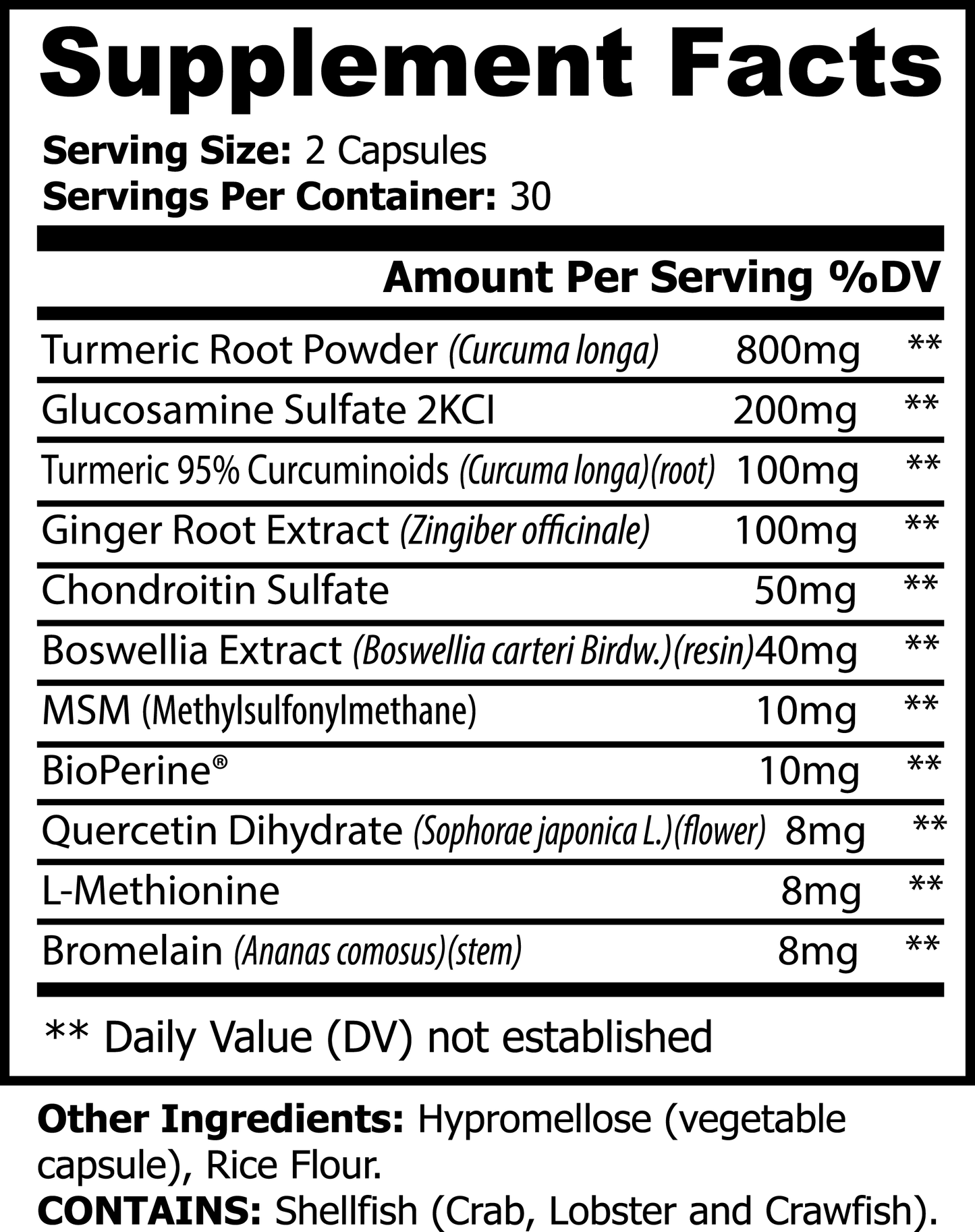 Platinum Turmeric - Joint Support, Anti-Inflammatory & Metabolic Health Capsules