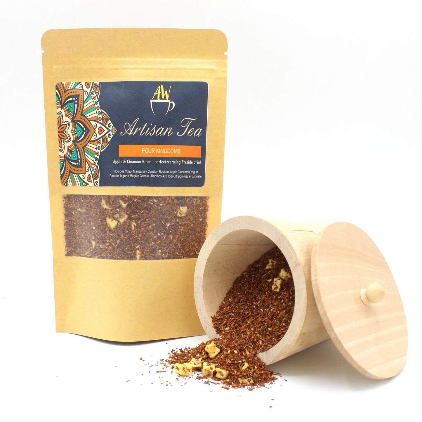 Four Kingdoms – Rooibos Apple Cinnamon Yogurt Herbal Tea 50g