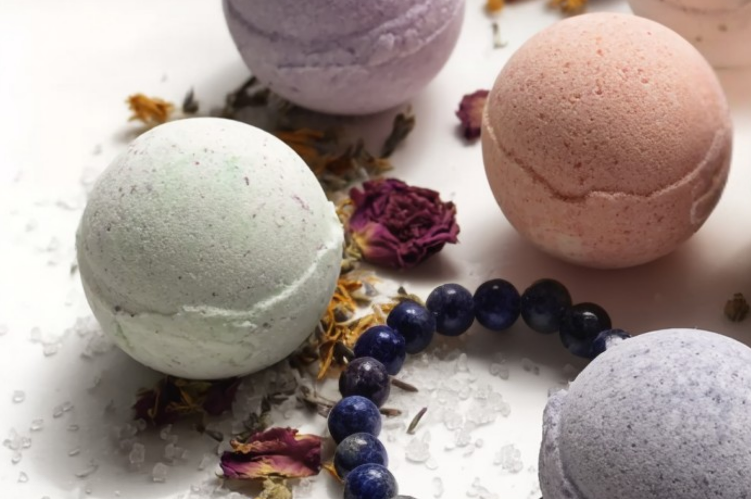 Gemstone Bracelets Bath Bombs