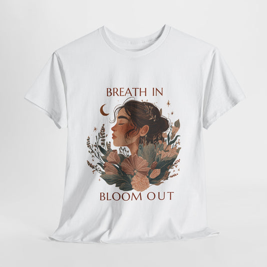 Breathe In Bloom Out - Cotton Tee