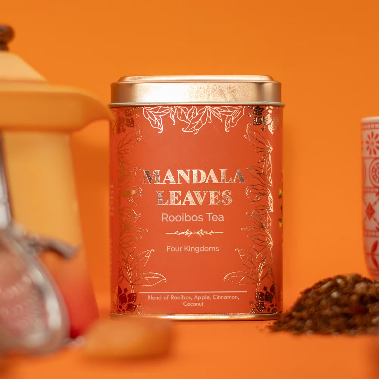 Four Kingdoms 2-Tin Set - Rooibos Apple Cinnamon Herbal Tea (100g)