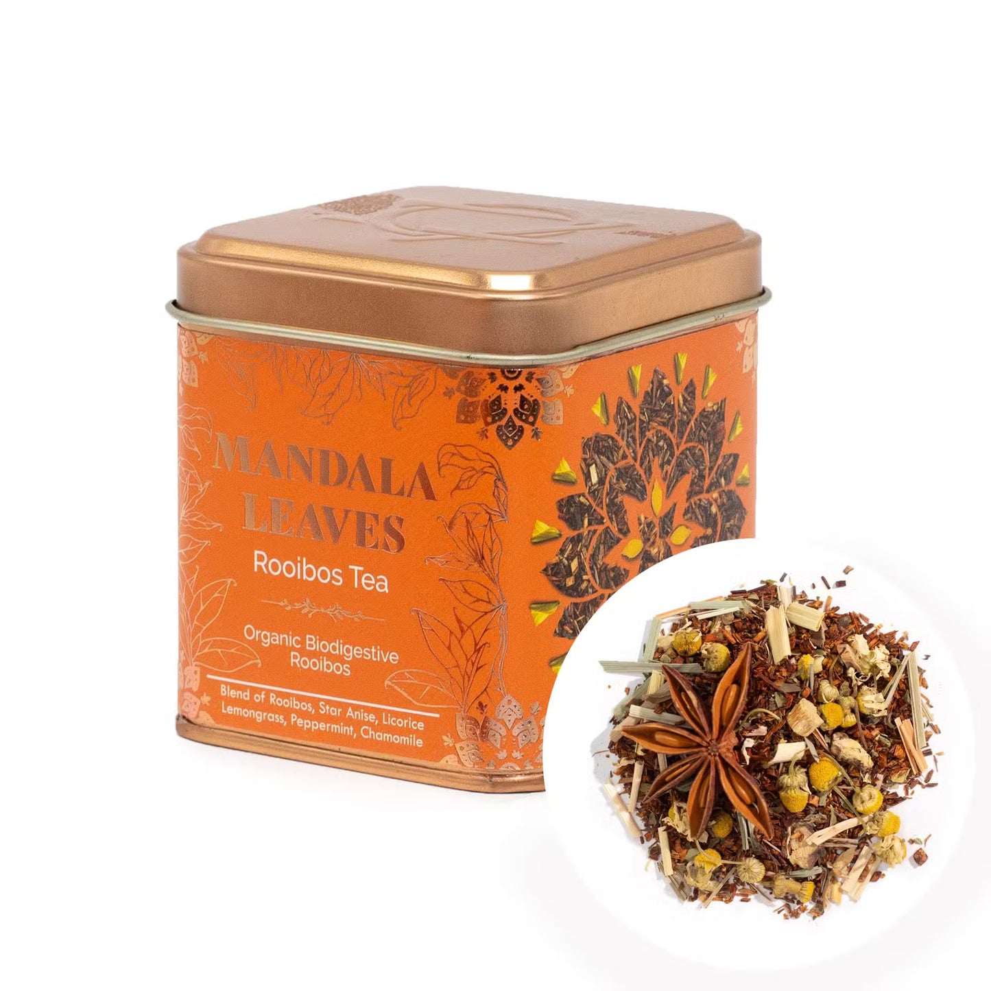Organic Biodigest Rooibos 2-Tin Set - Digestive Wellness Herbal Tea (100g)
