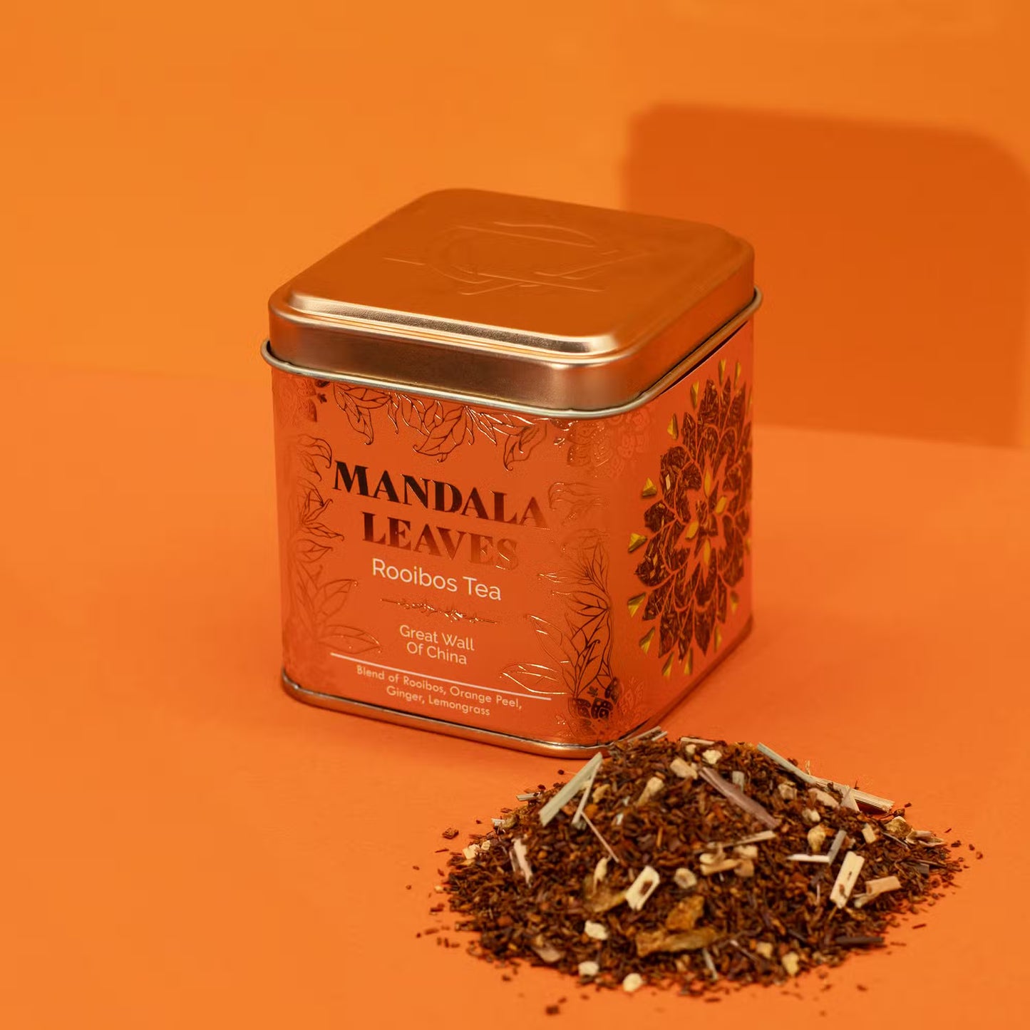 Rooibos Eco Great Wall of China 2-Tin Set - Citrus Spice Herbal Tea (100g)
