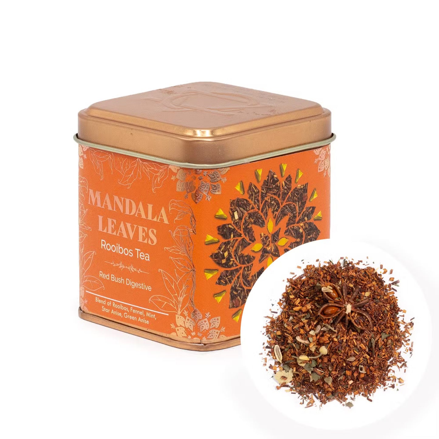 Red Bush Digestive 2-Tin Set - Rooibos Digestive Herbal Tea (100g)