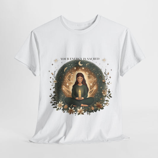 Your Energy Is Sacred - Cotten Tee