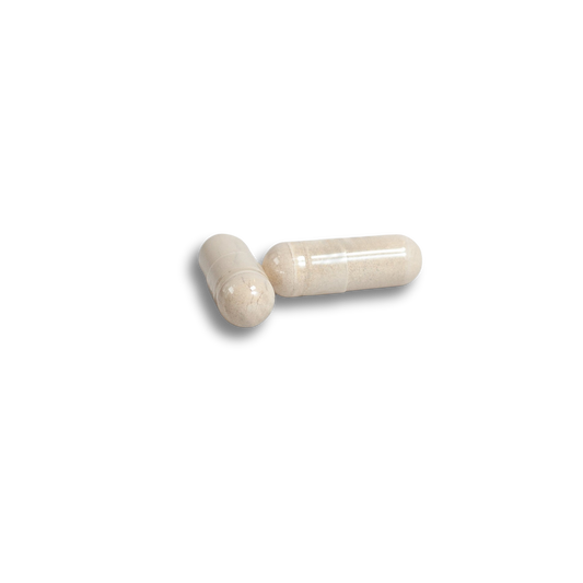 Alpha Energy capsule with powdered herbal blend
