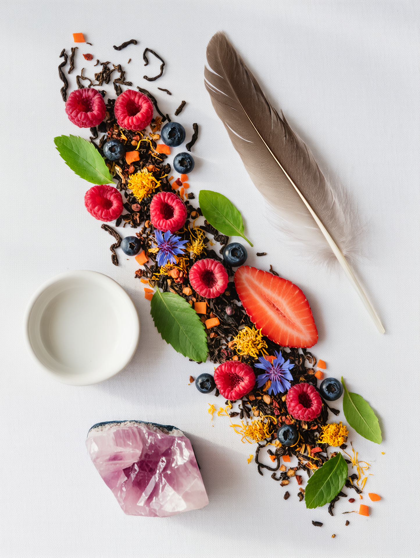 On Angels Wings – Artisan Herbal Tea Blend with Pu Erh & Superfruits 50g