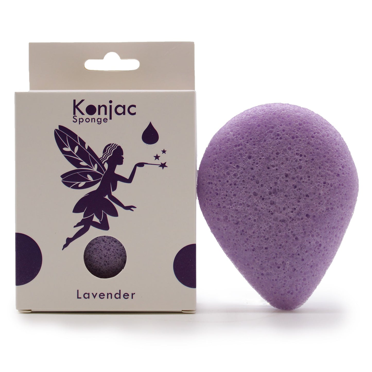 Teardrop Konjac Sponge 3-Pack - Lavender - Calming