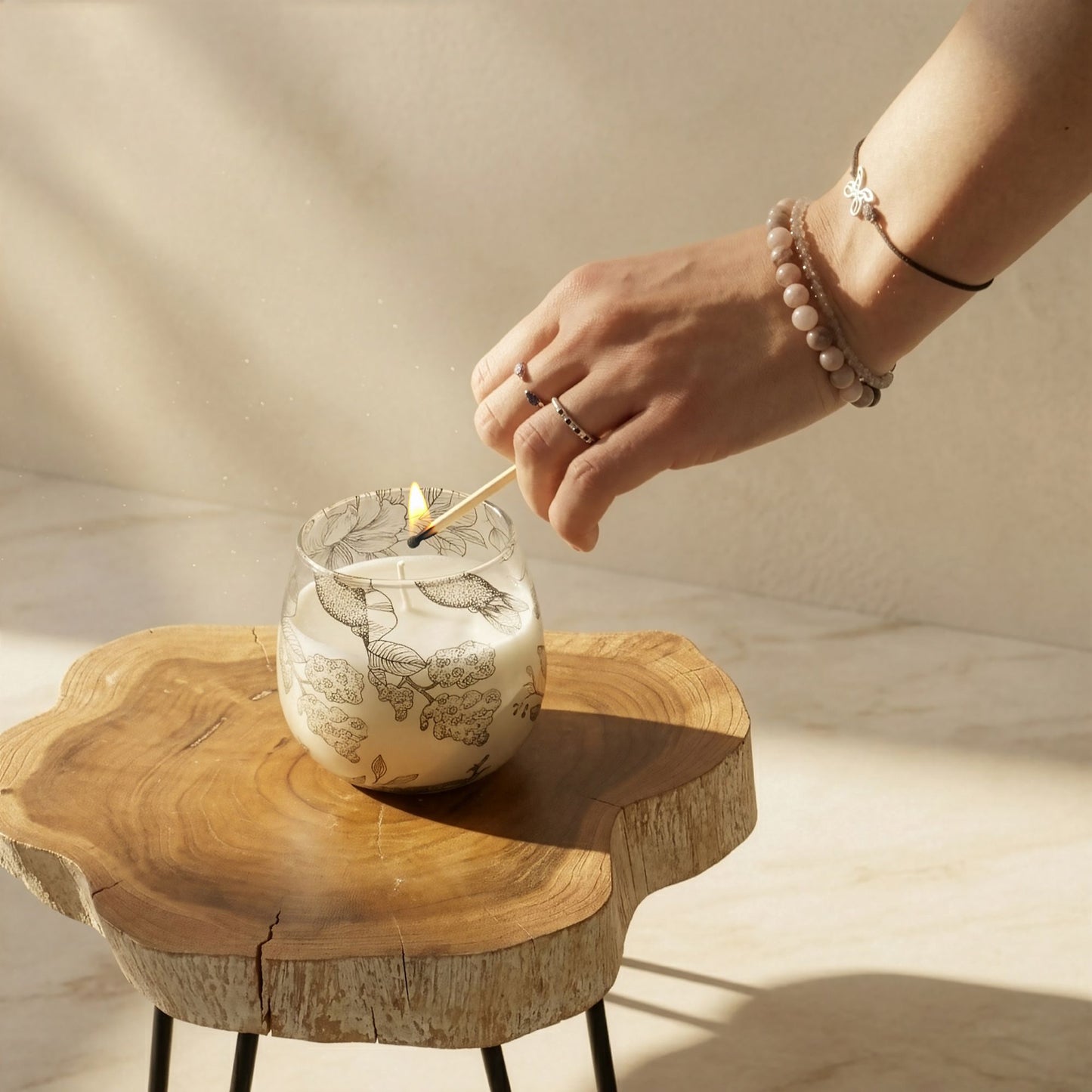 Small Glass Jar Candles - Drawn by Flame