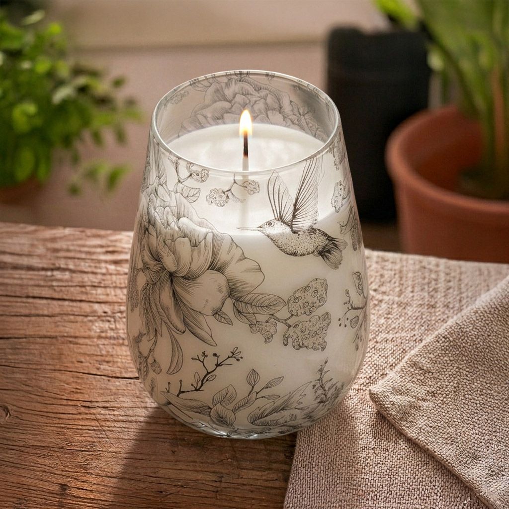 Tall Glass Jar Candles - Drawn by Flame