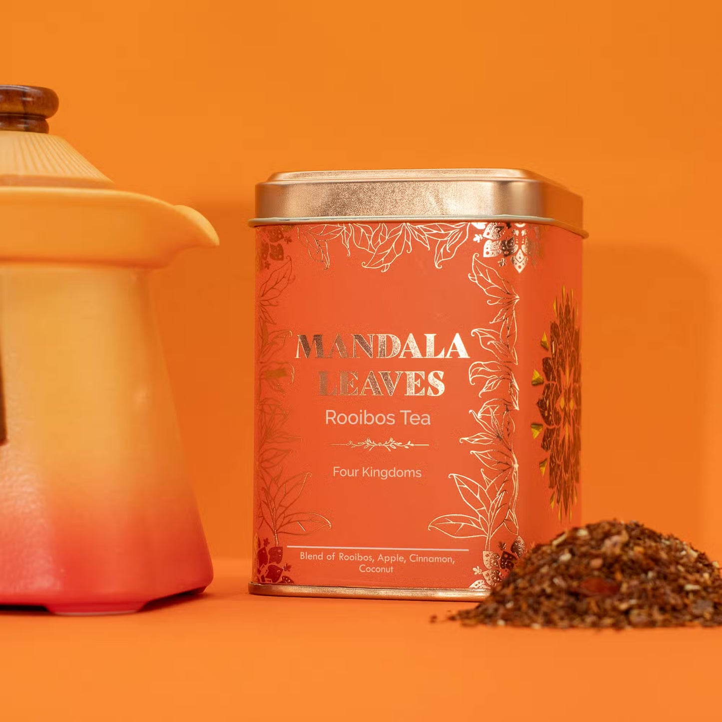 Four Kingdoms 2-Tin Set - Rooibos Apple Cinnamon Herbal Tea (100g)