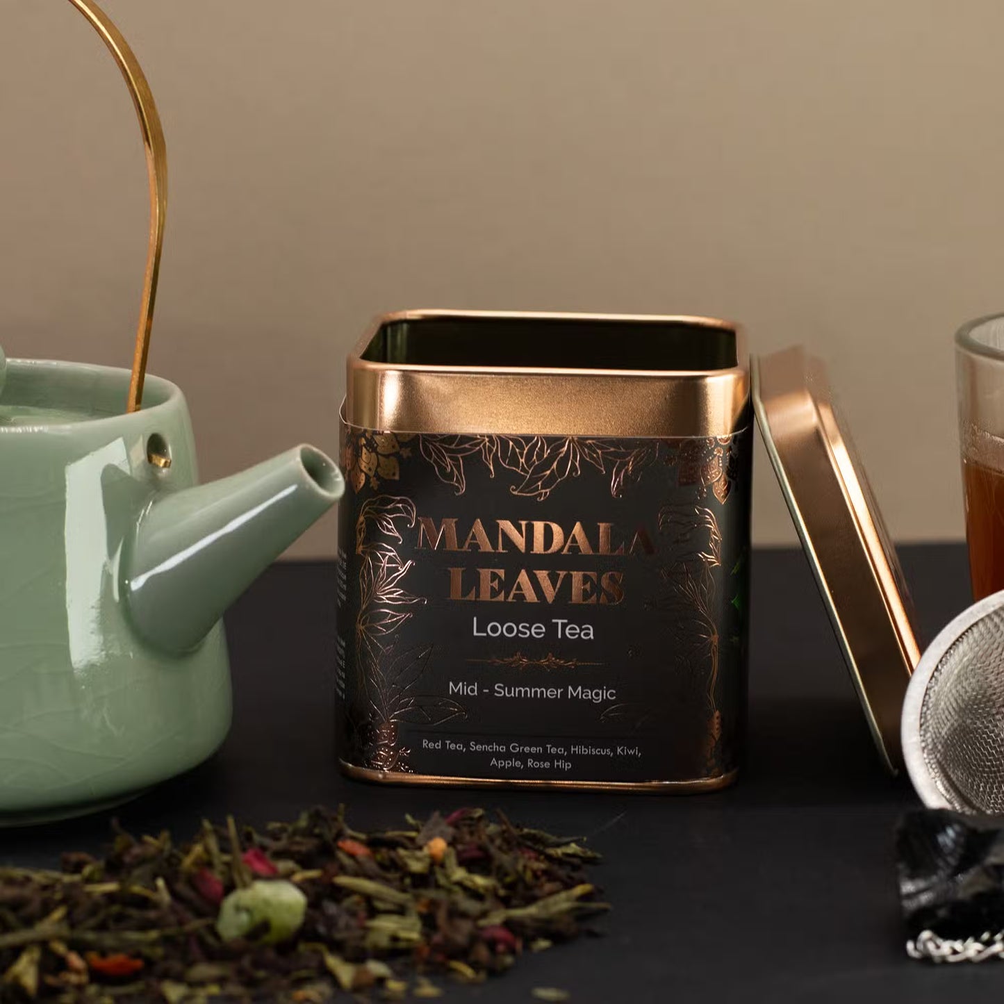Mid-summer Magic 2-Tin Set - Red & Green Tea Detox Blend (100g)