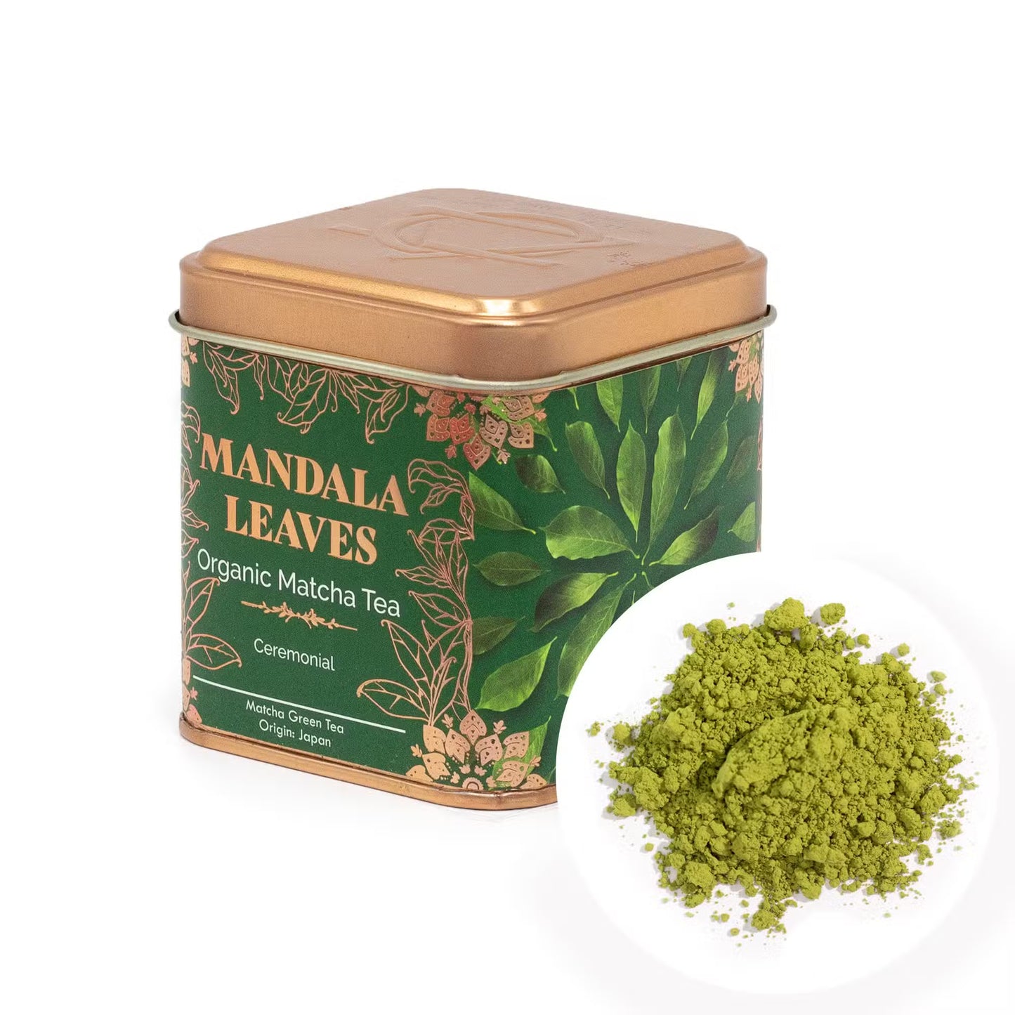 Organic Ceremonial Matcha Tea 2-Tin Set - Premium Green Tea Powder (100g)