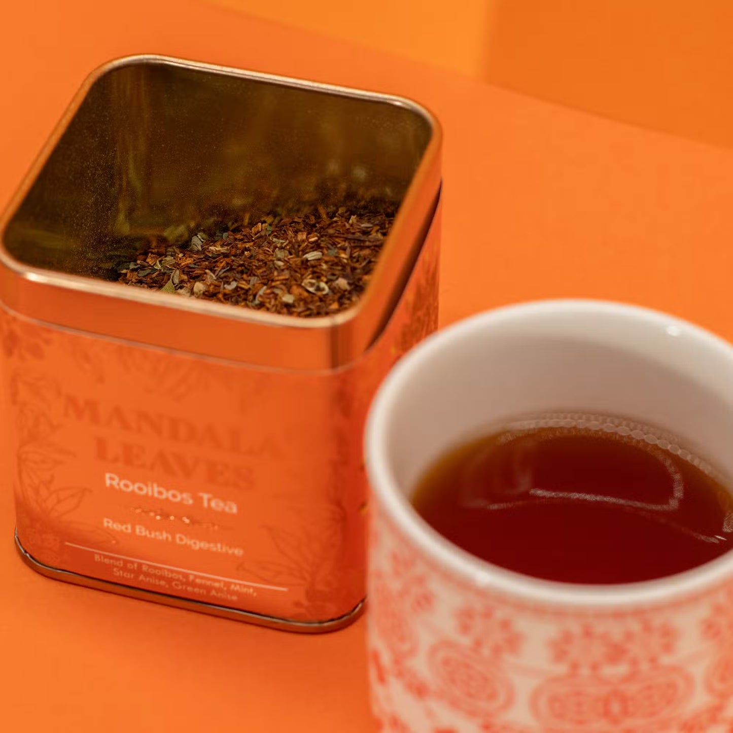 Red Bush Digestive 2-Tin Set - Rooibos Digestive Herbal Tea (100g)