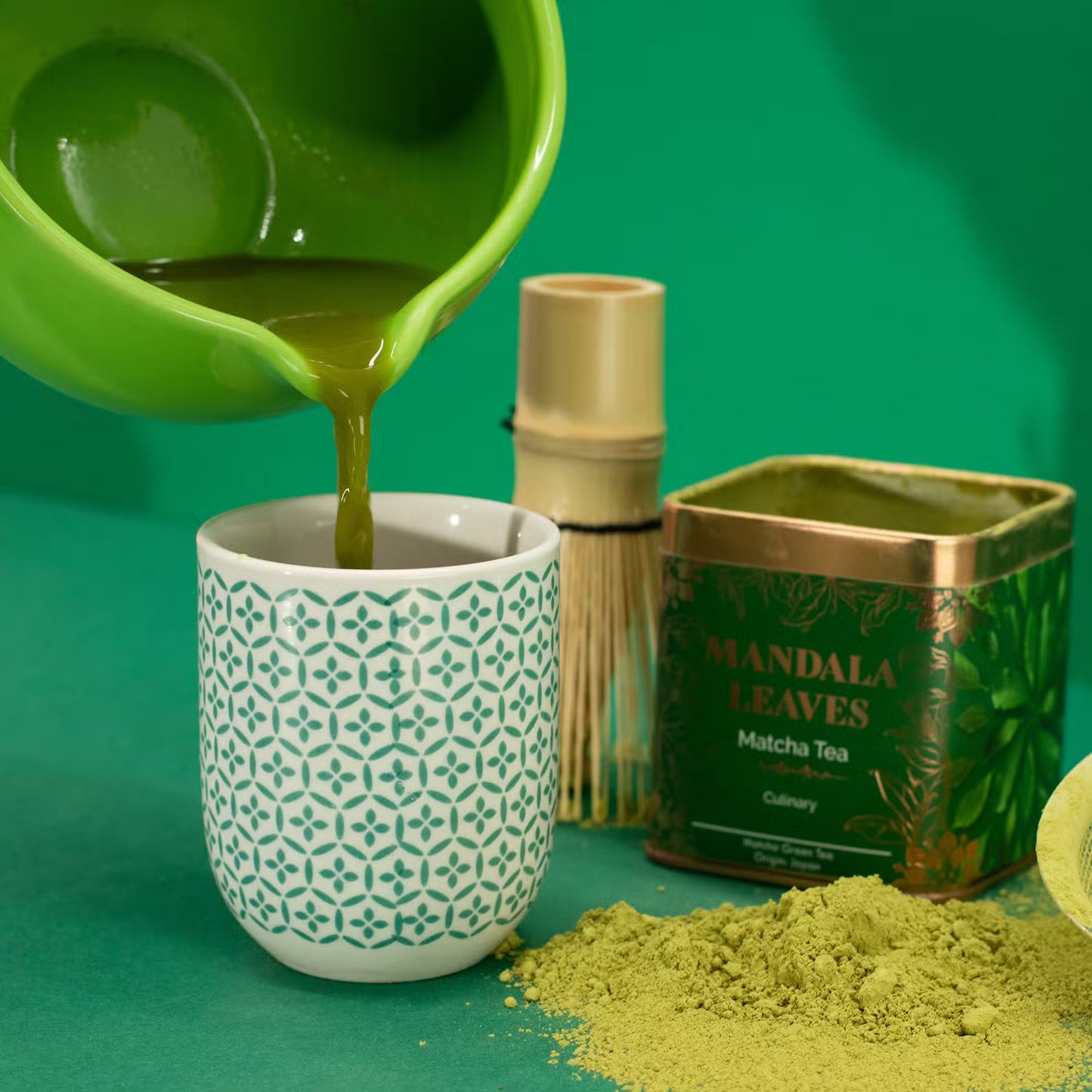 Organic Ceremonial Matcha Tea 2-Tin Set - Premium Green Tea Powder (100g)
